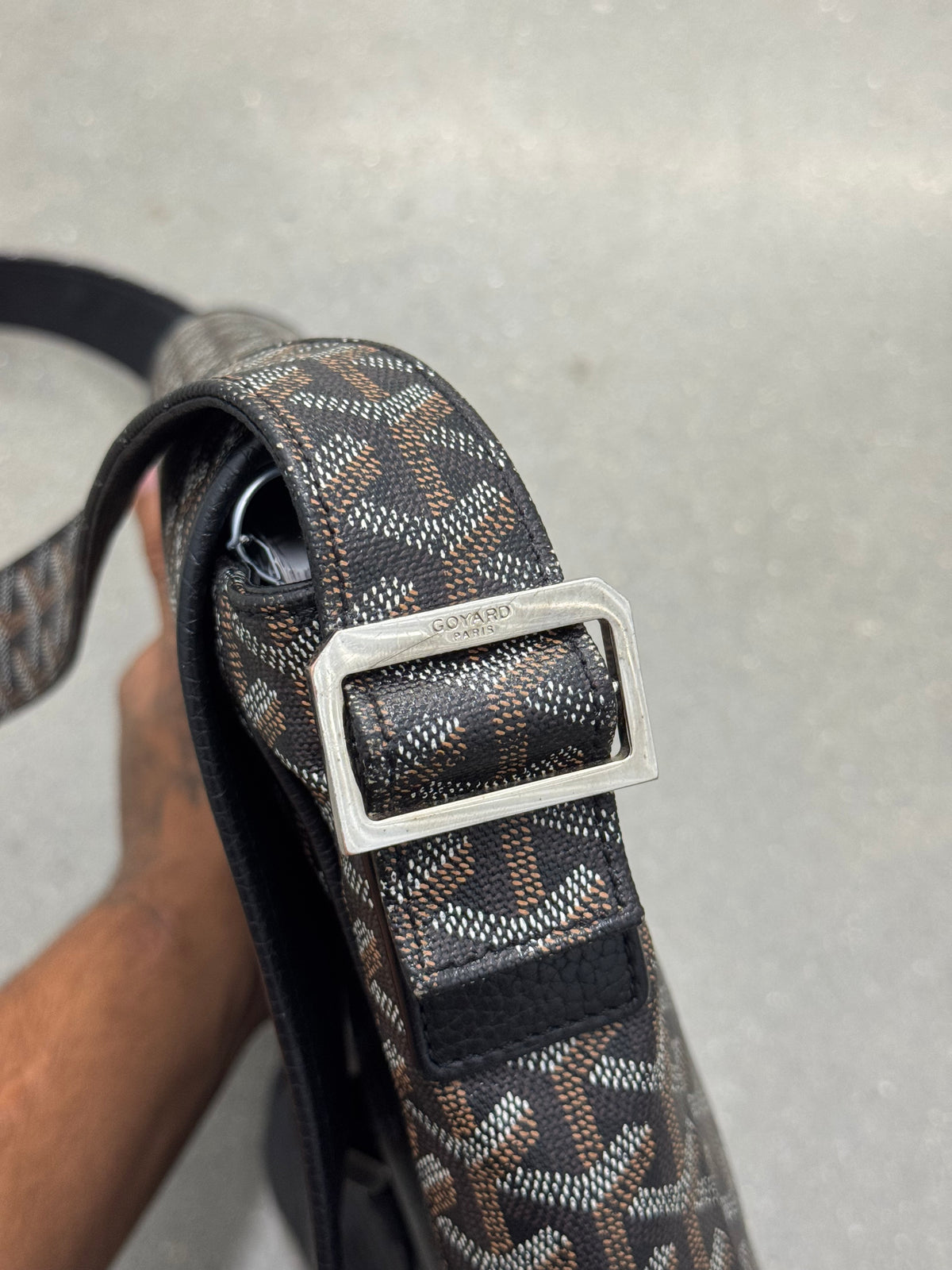Goyard 2013 'Grand Bleu' MM Messenger Bag