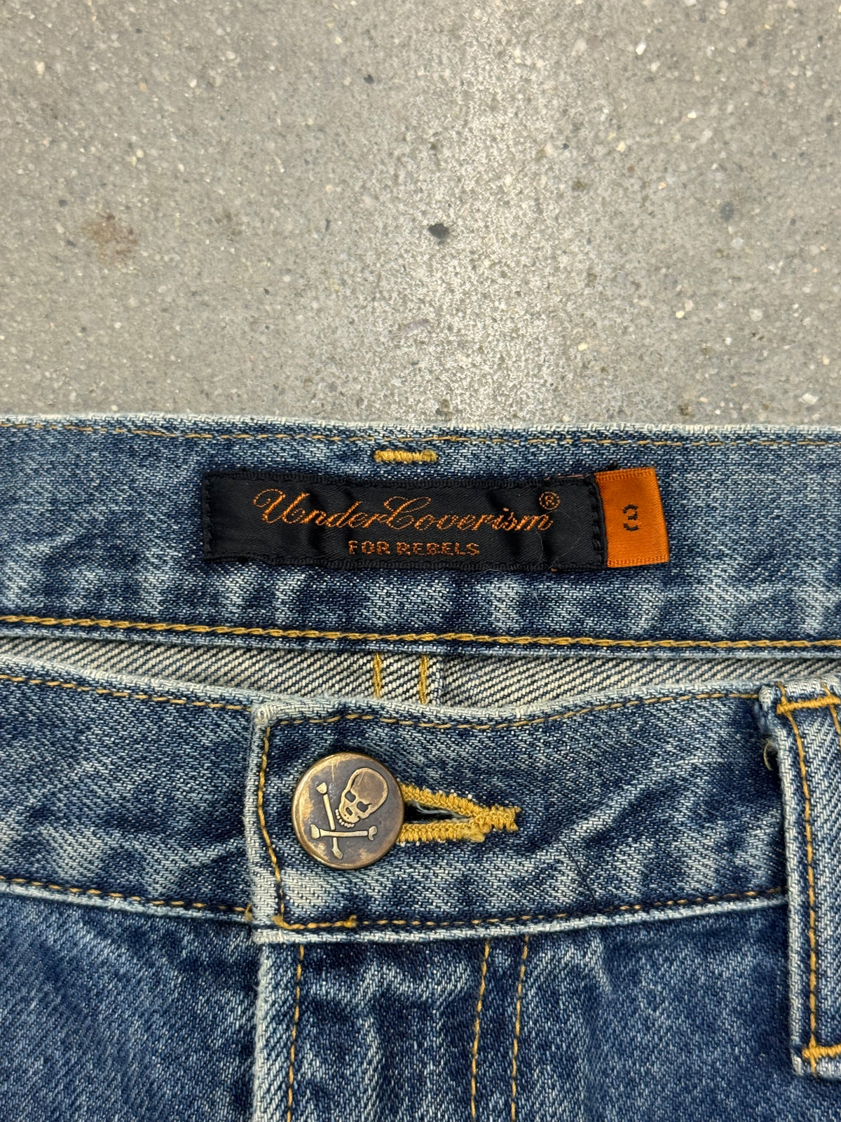 Undercover AW05 Arts & Crafts Skull Denim