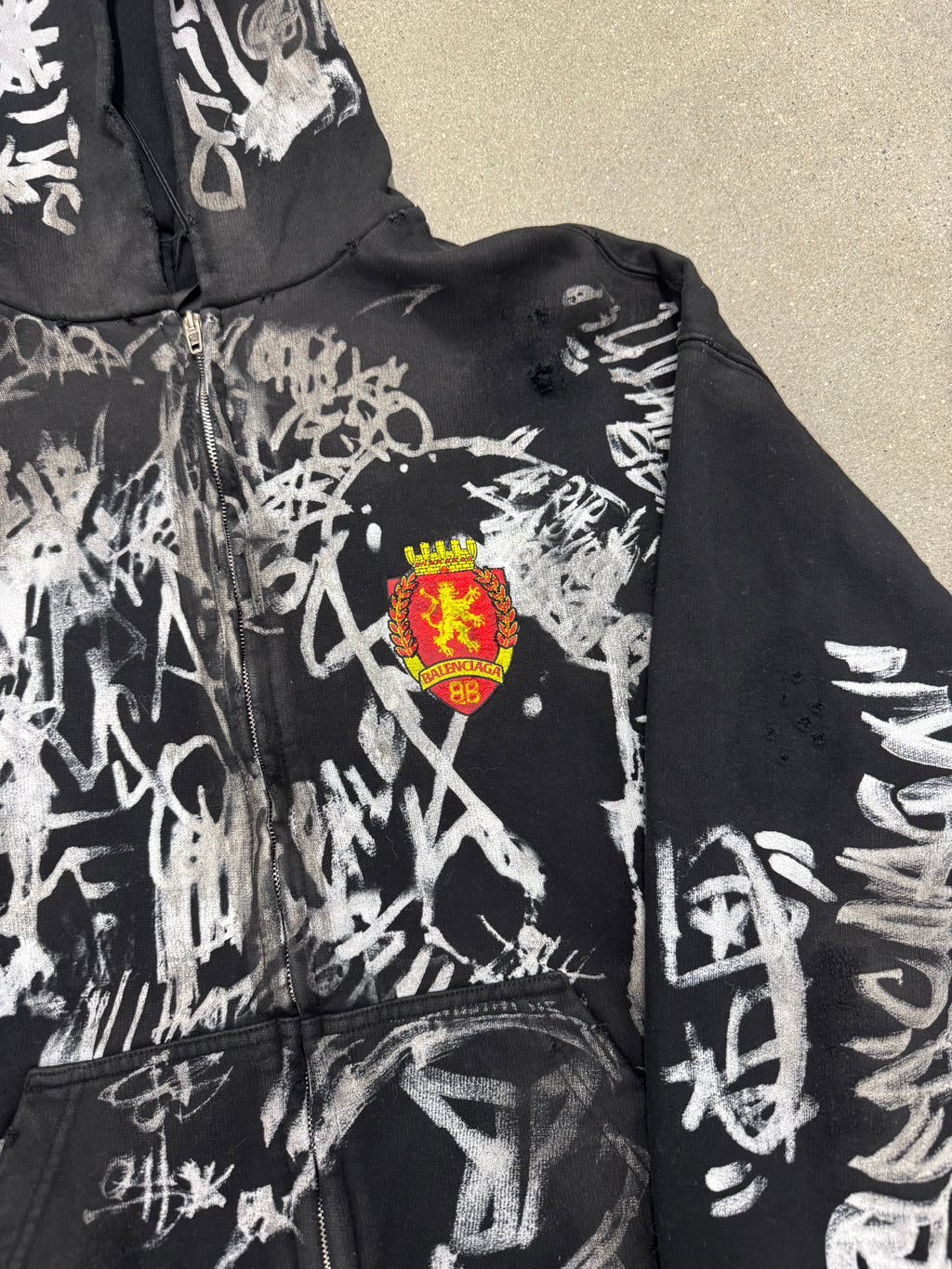 Balenciaga Black Skater Zip Up