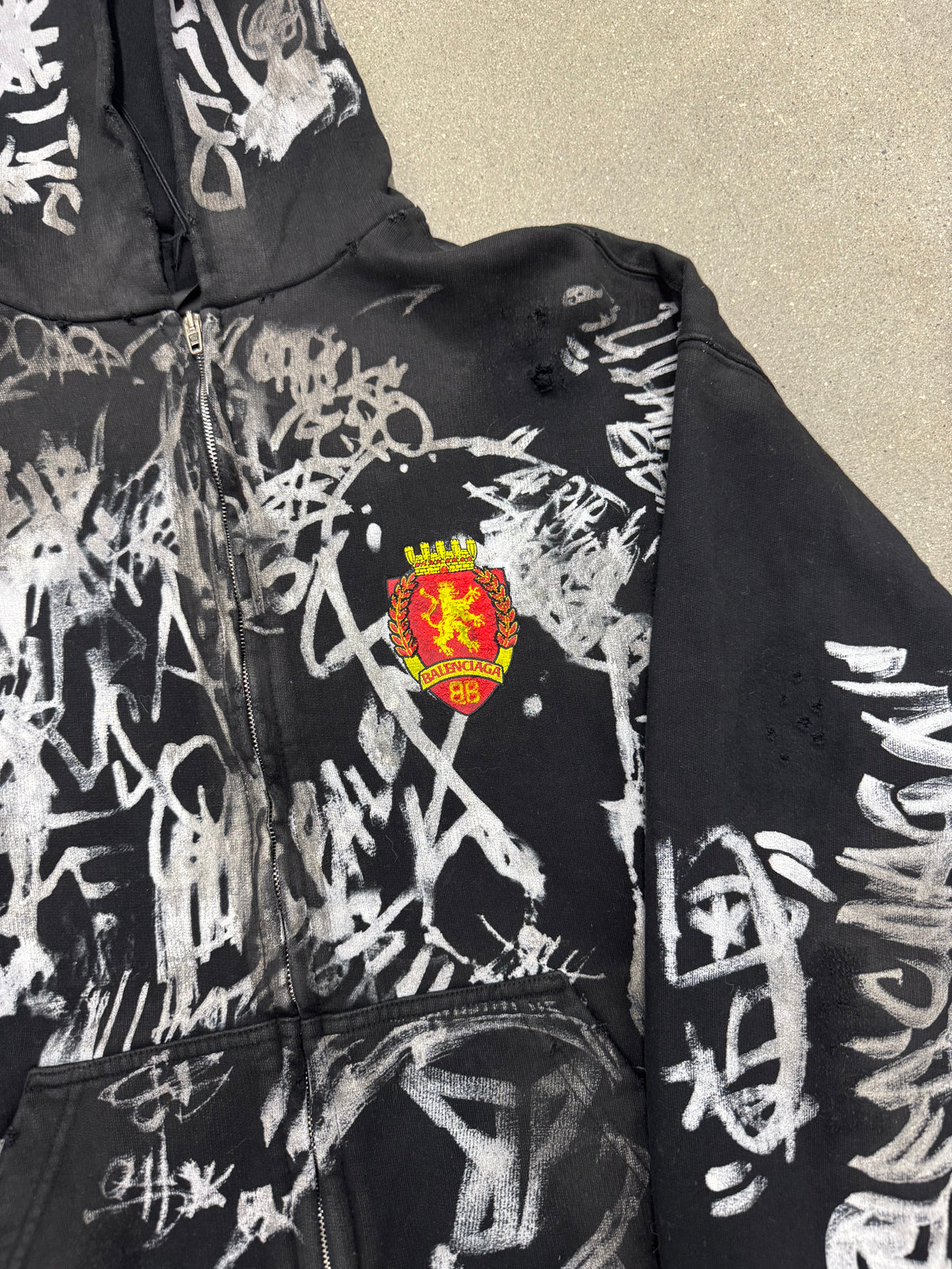 Balenciaga Black Skater Zip Up