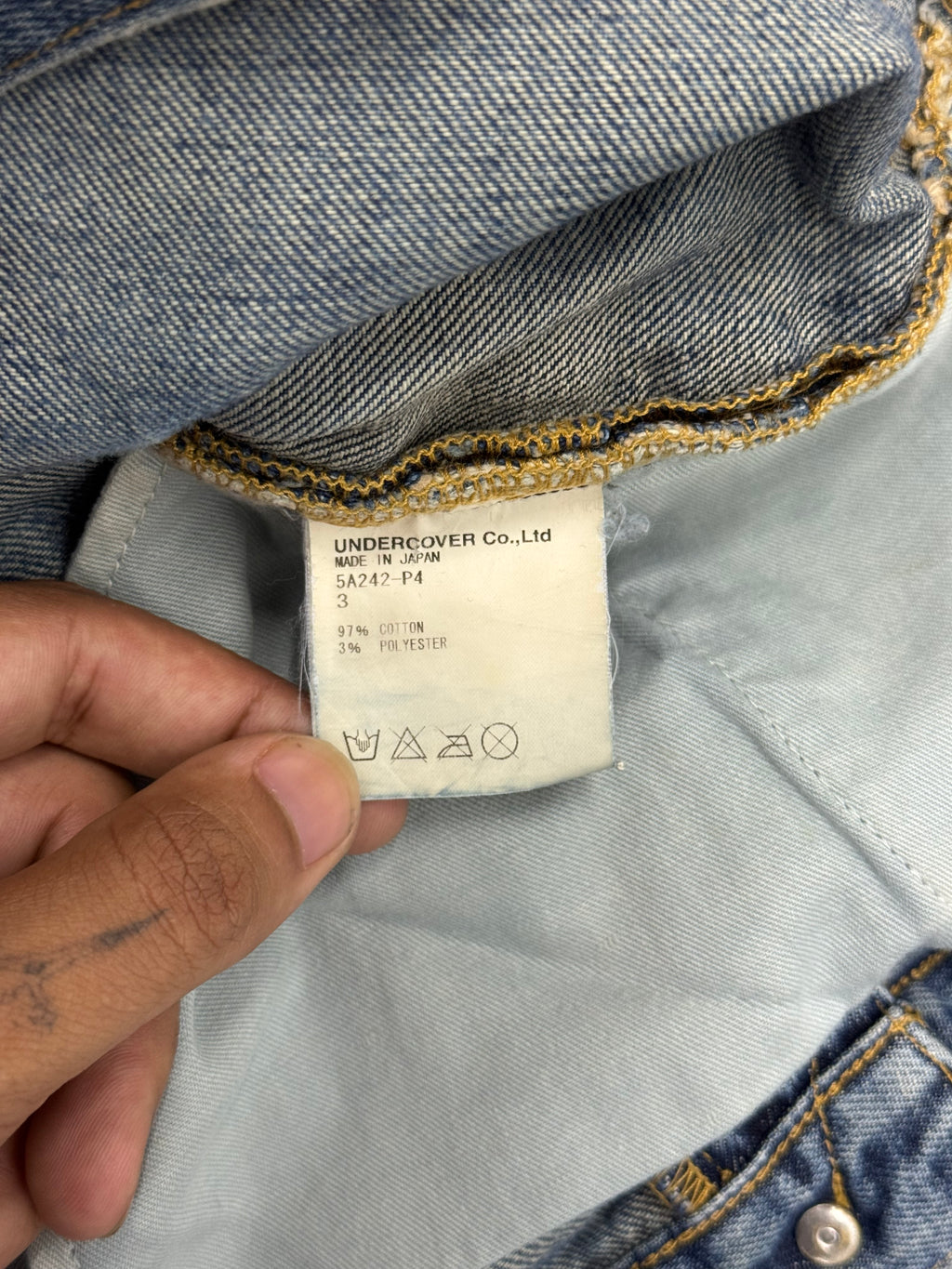 Undercover AW05 Arts & Crafts Skull Denim