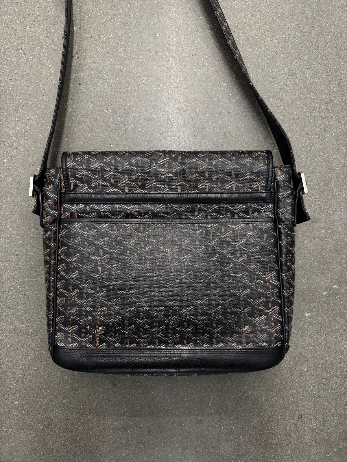 Goyard 2013 'Grand Bleu' MM Messenger Bag