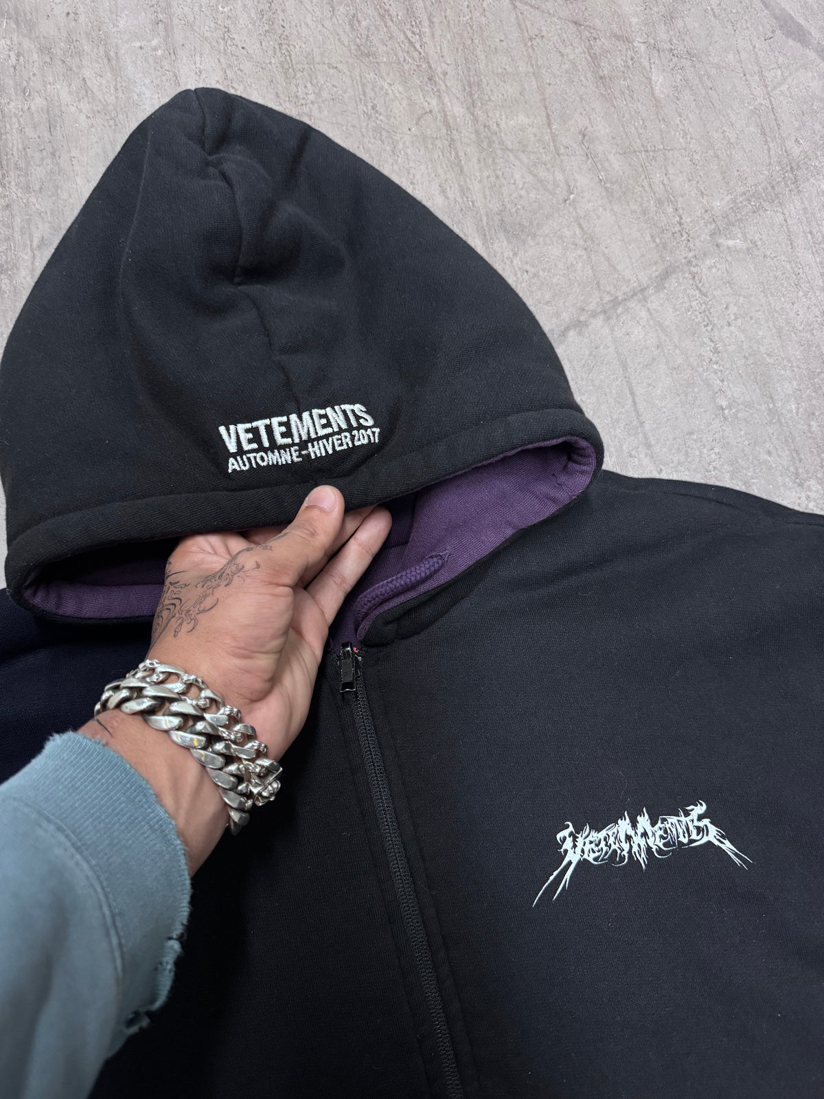 Vetements AW17 Total F**king Darkness Reversible Bomber