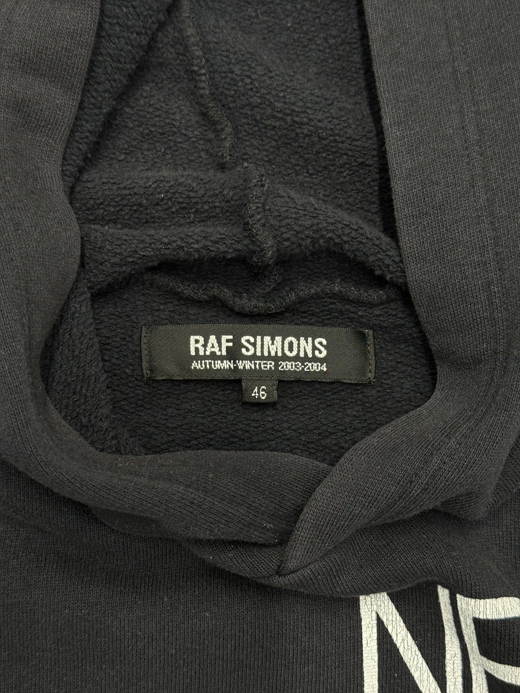 Raf Simons AW03 New Order Hoodie