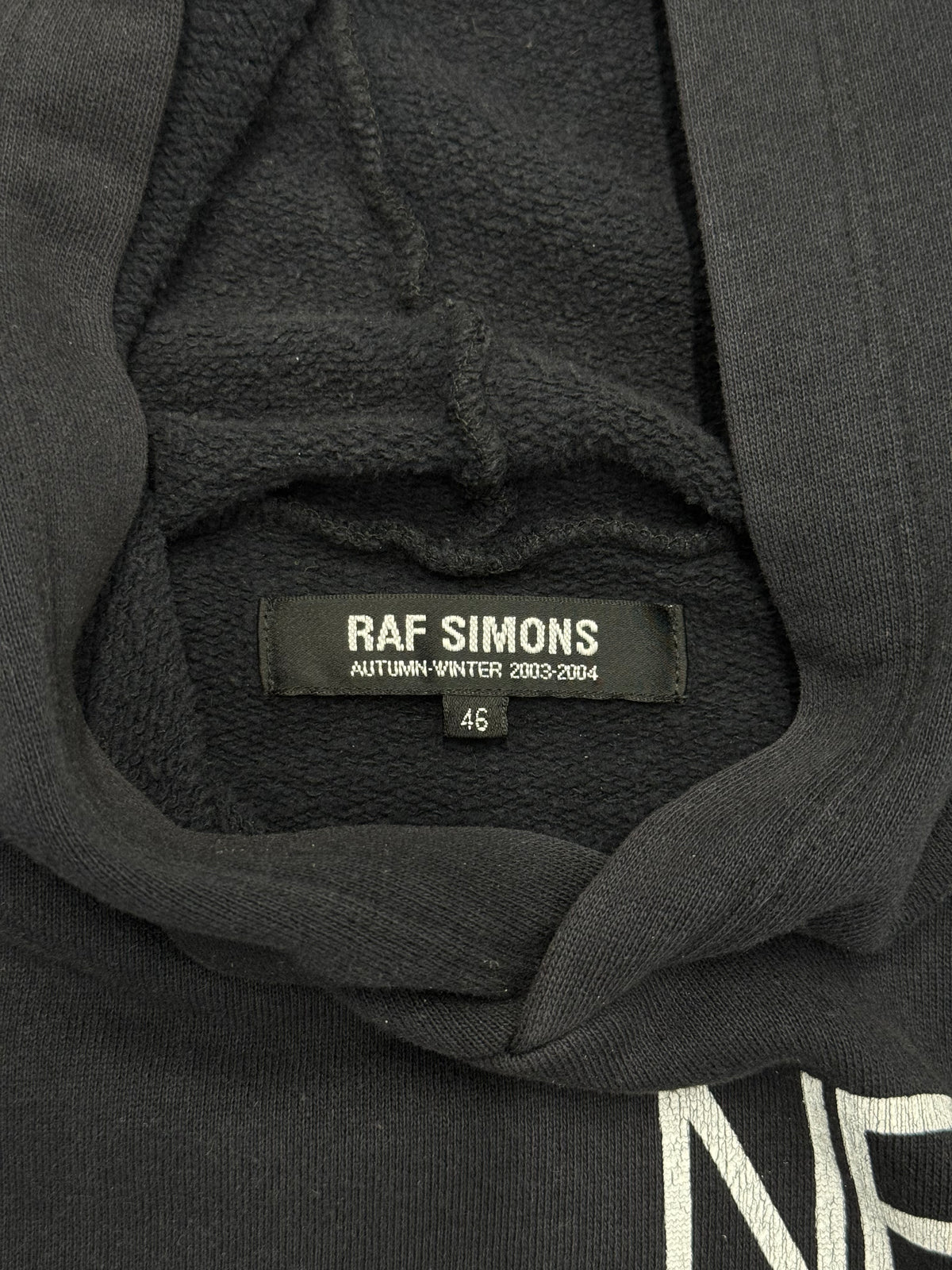 Raf Simons AW03 New Order Hoodie