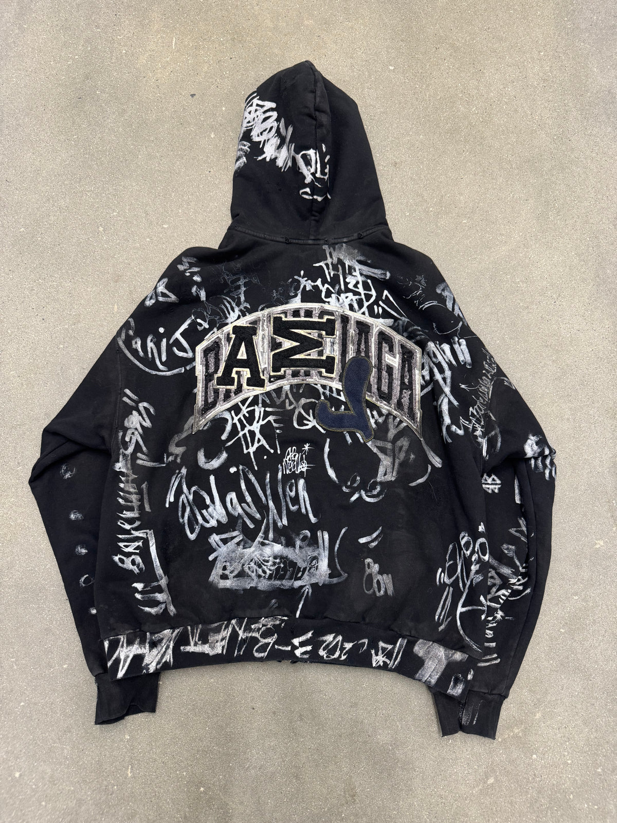 Balenciaga Black Skater Zip Up
