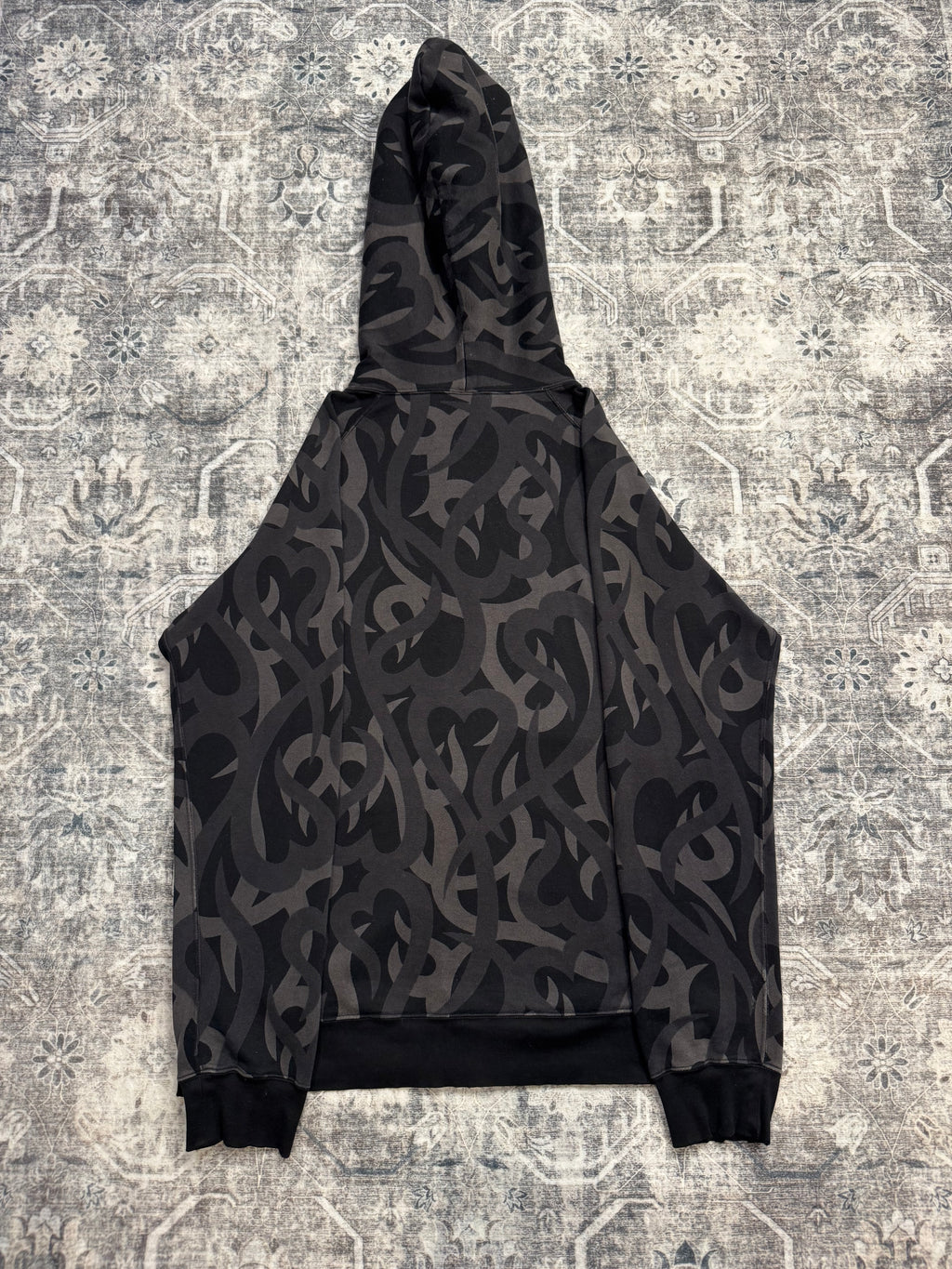 AW04 Number Nine Black Tribal Zip Up