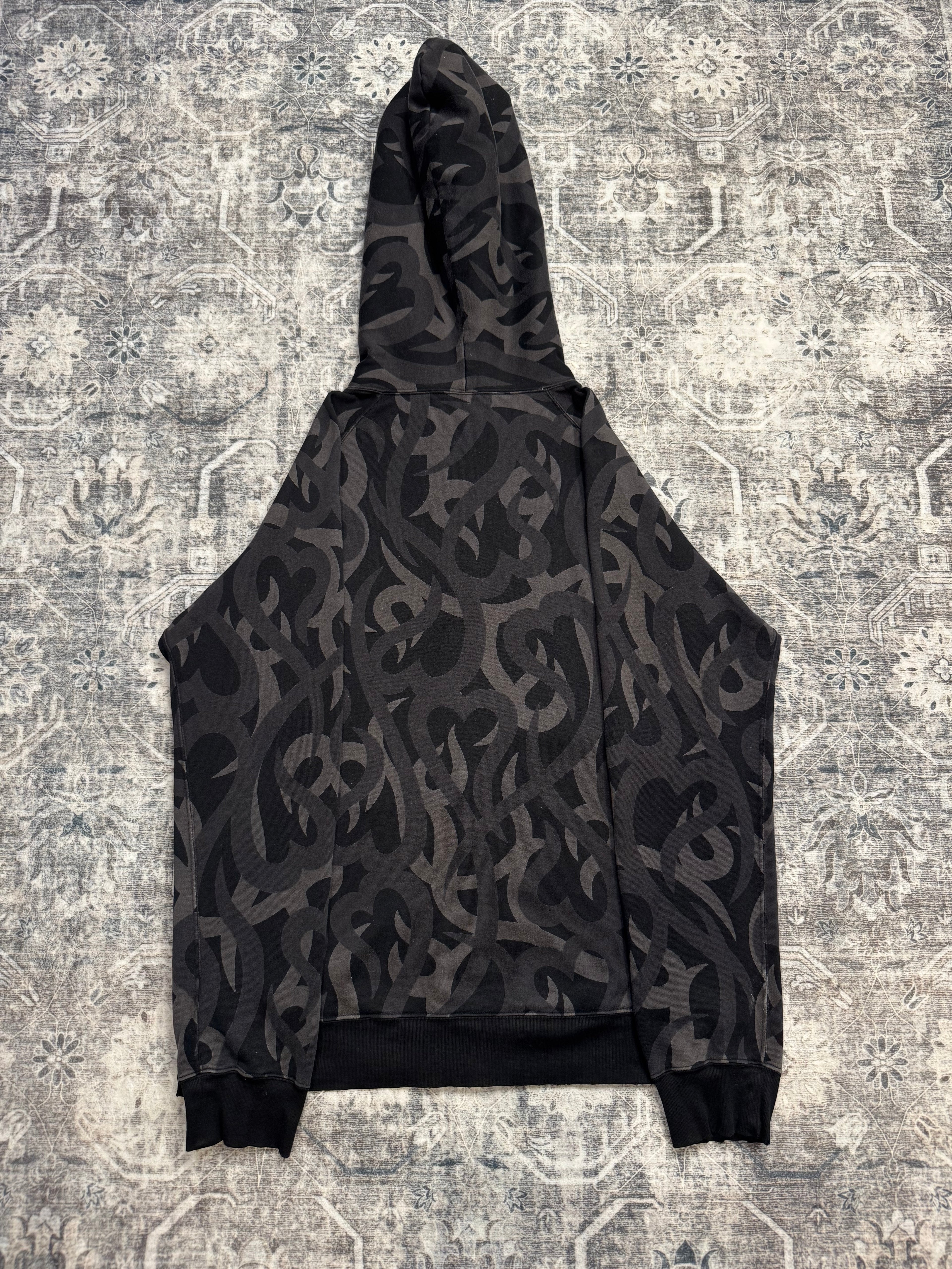 AW04 Number Nine Black Tribal Zip Up