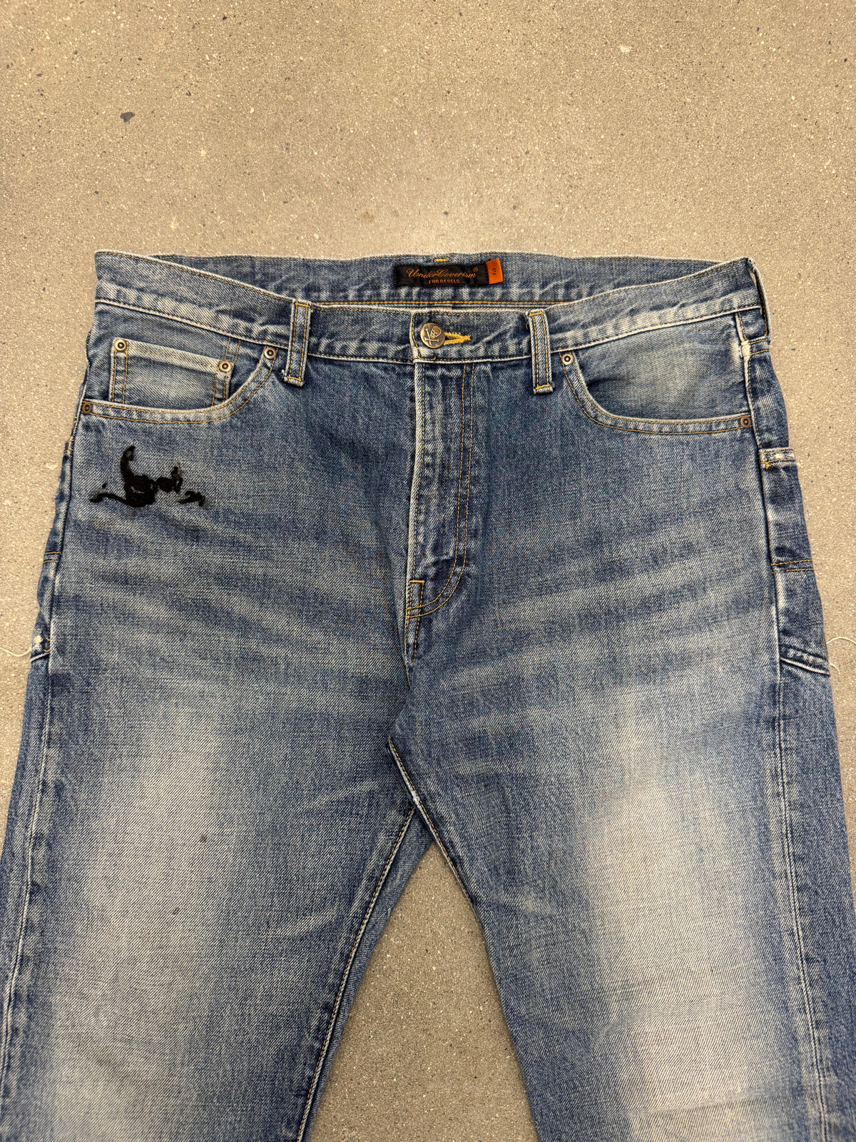 Undercover AW05 Arts & Crafts Skull Denim