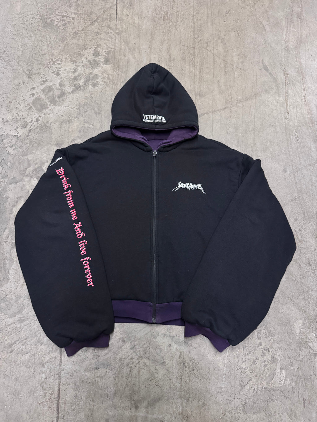 Vetements AW17 Total F**king Darkness Reversible Bomber