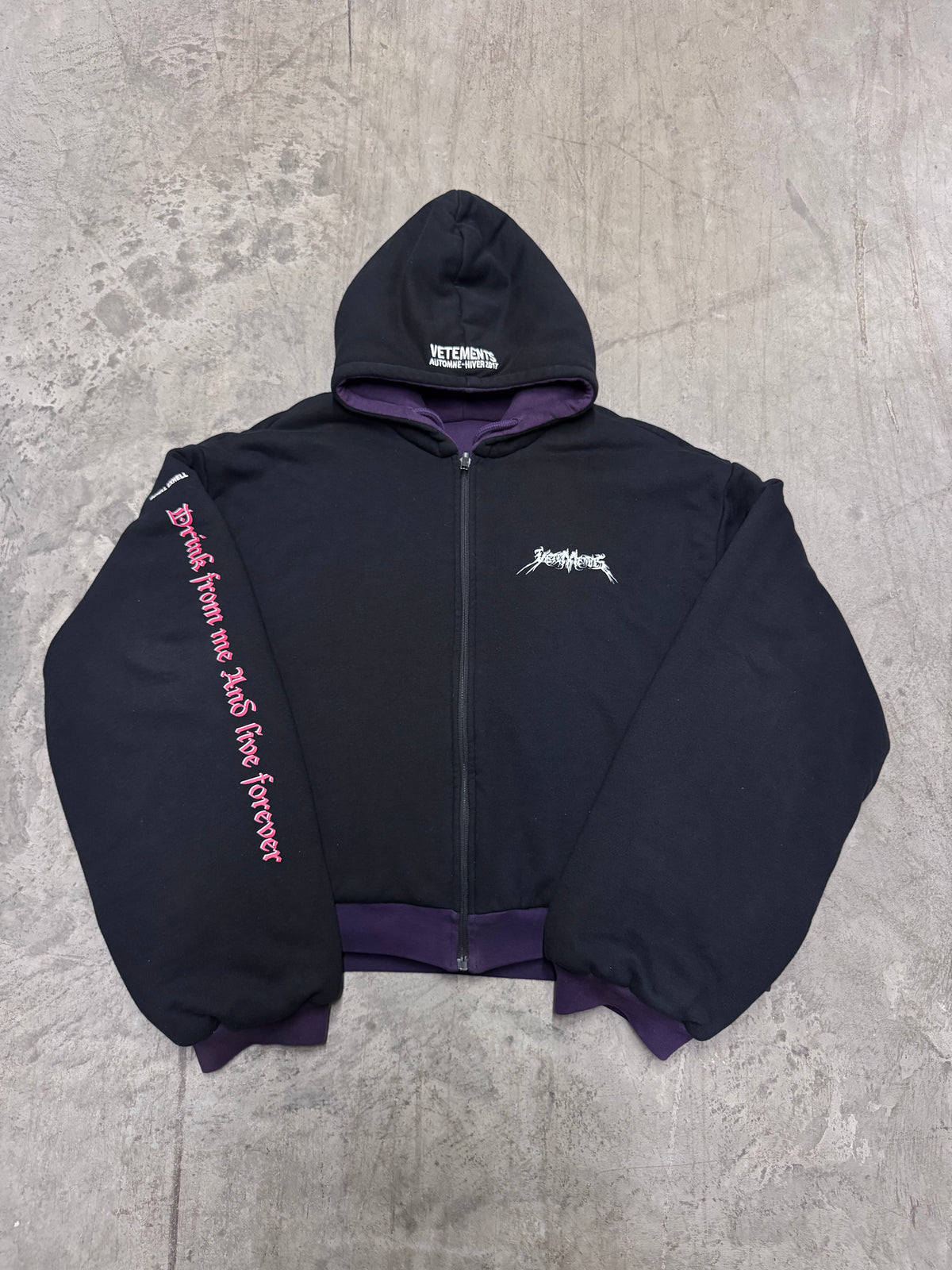 Vetements AW17 Total F**king Darkness Reversible Bomber