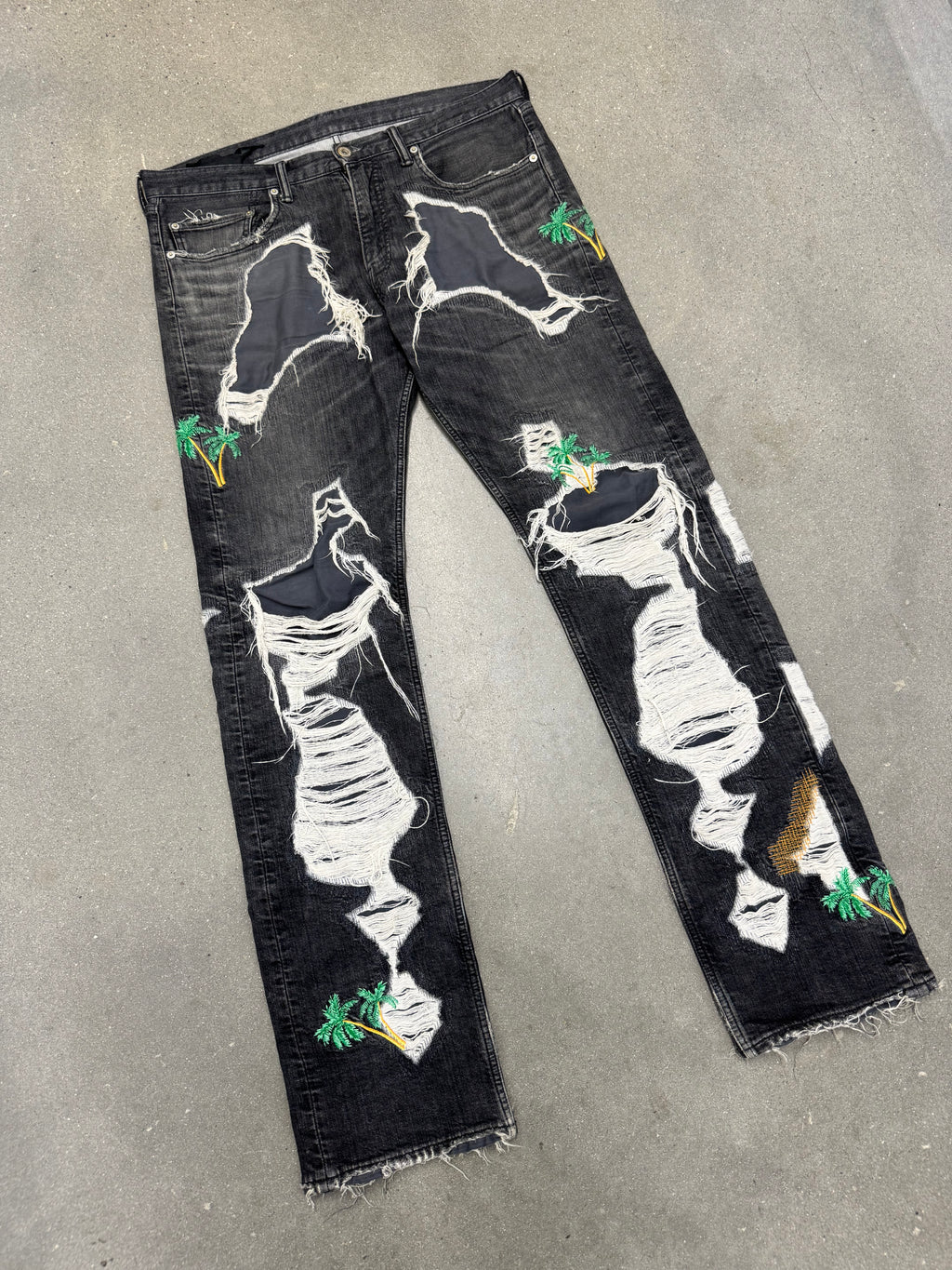 Vlone SS18 Runway Palm Tree Denim