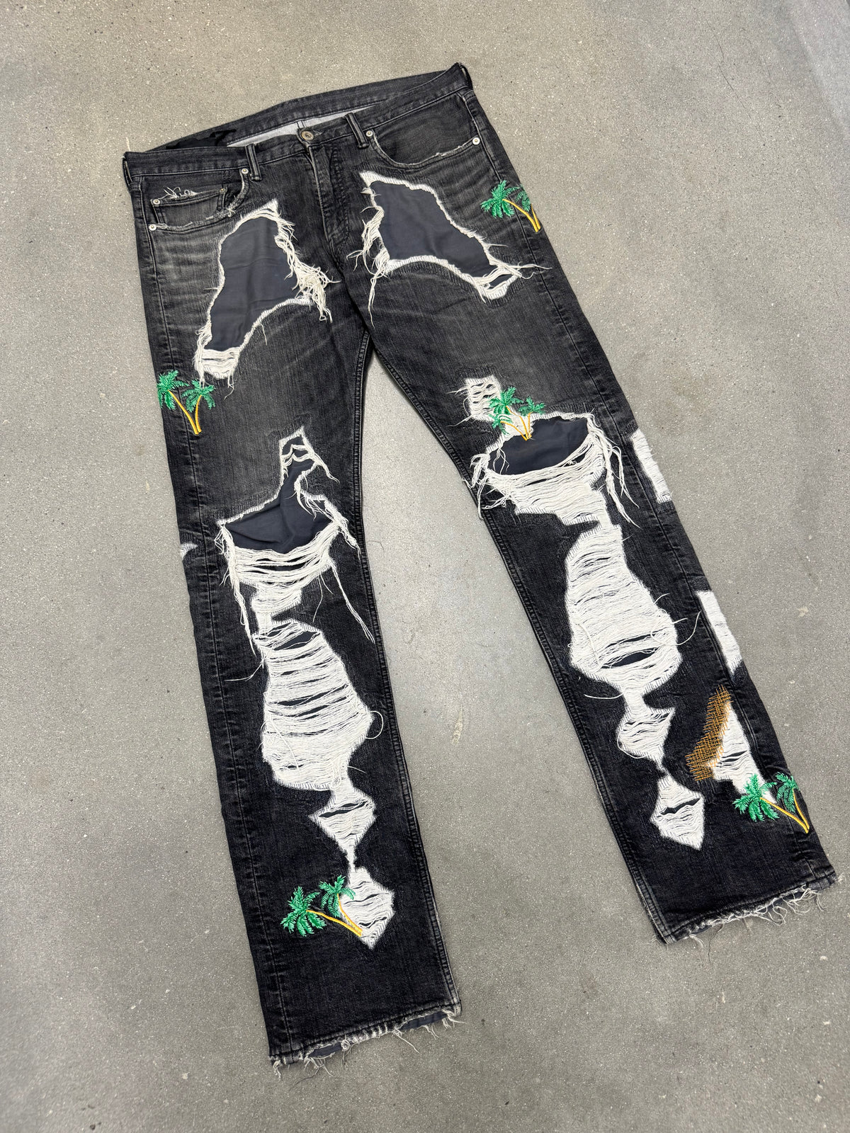 Vlone SS18 Runway Palm Tree Denim