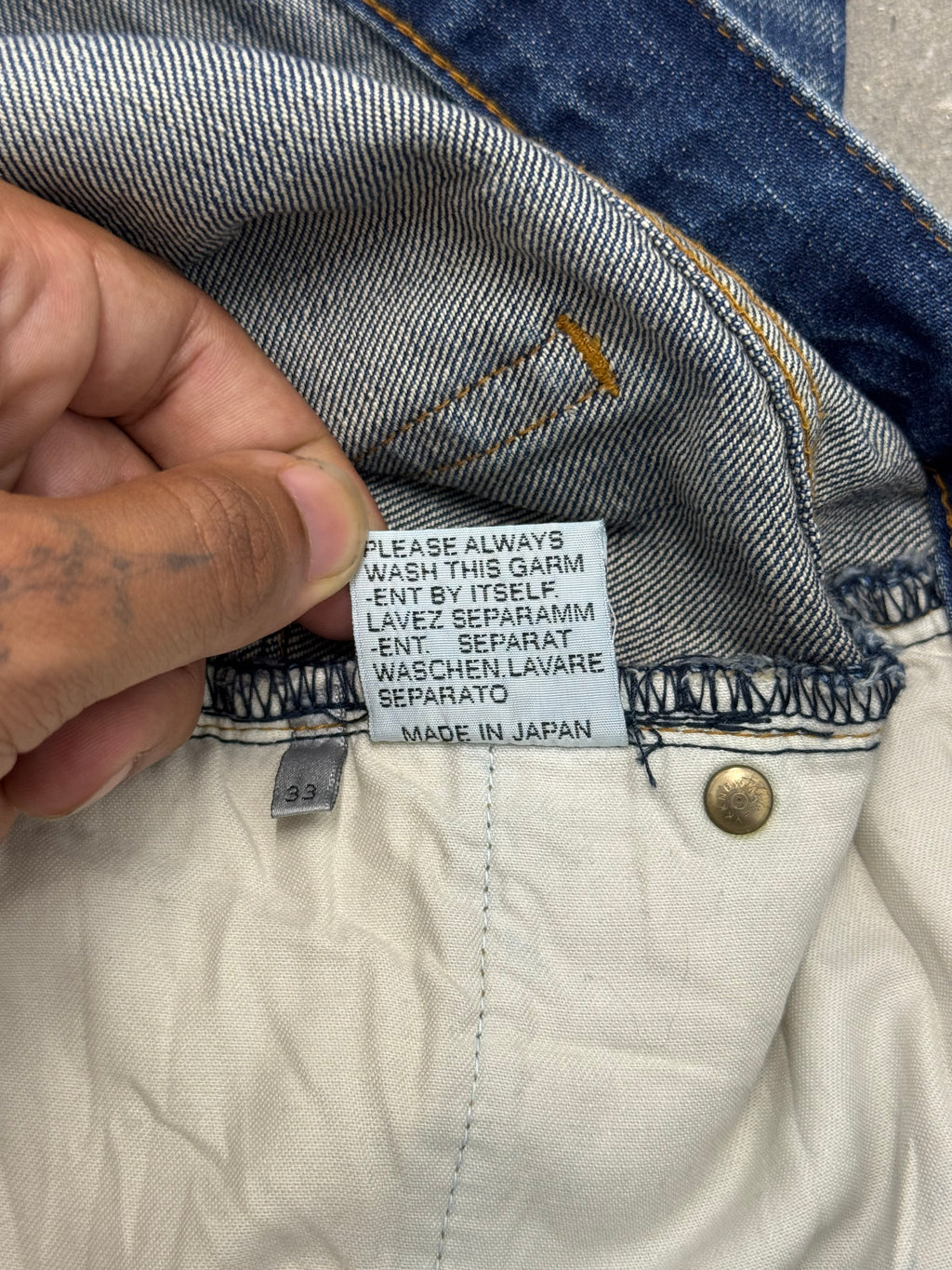 Dior Homme AW03 Clawmark Denim