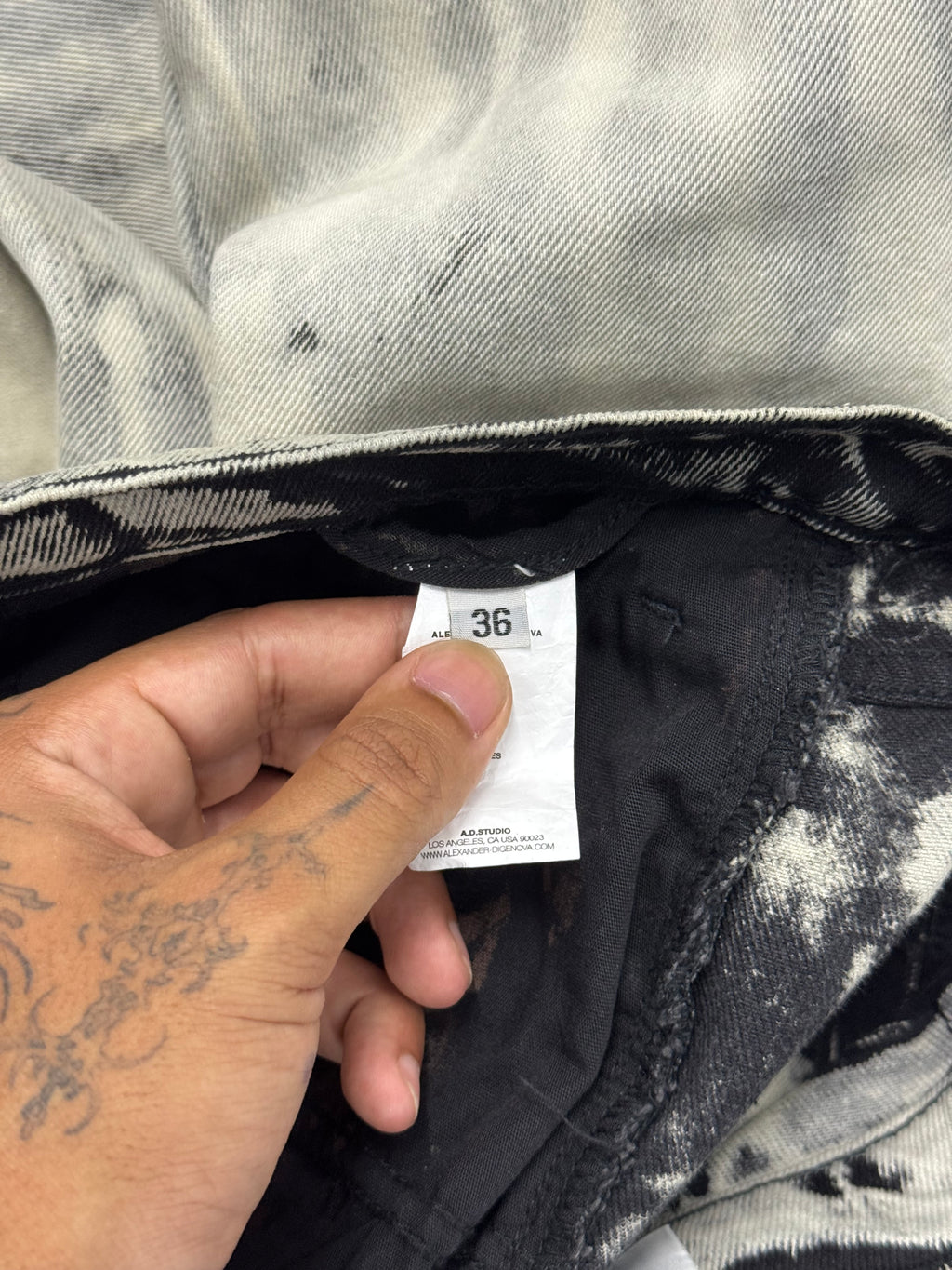 Alexander Digenova Bleached Straight Pants
