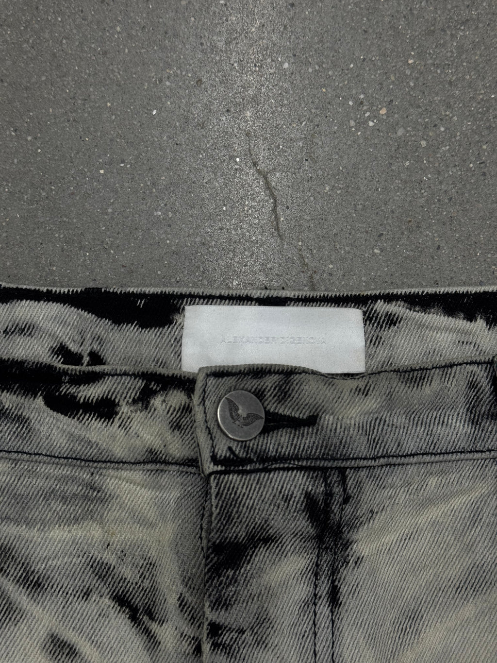 Alexander Digenova Bleached Straight Pants