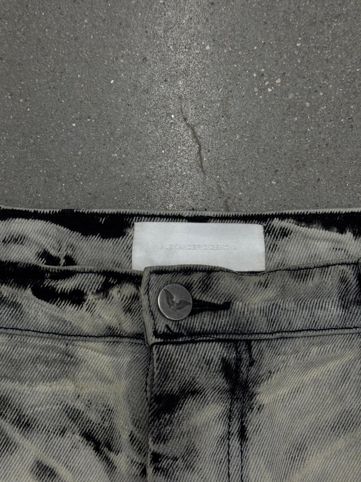 Alexander Digenova Bleached Straight Pants