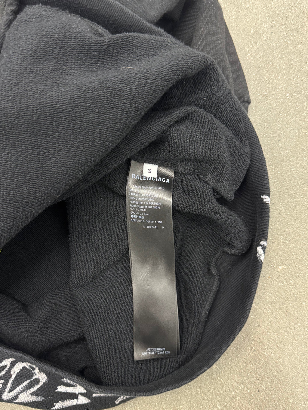 Balenciaga Black Skater Zip Up