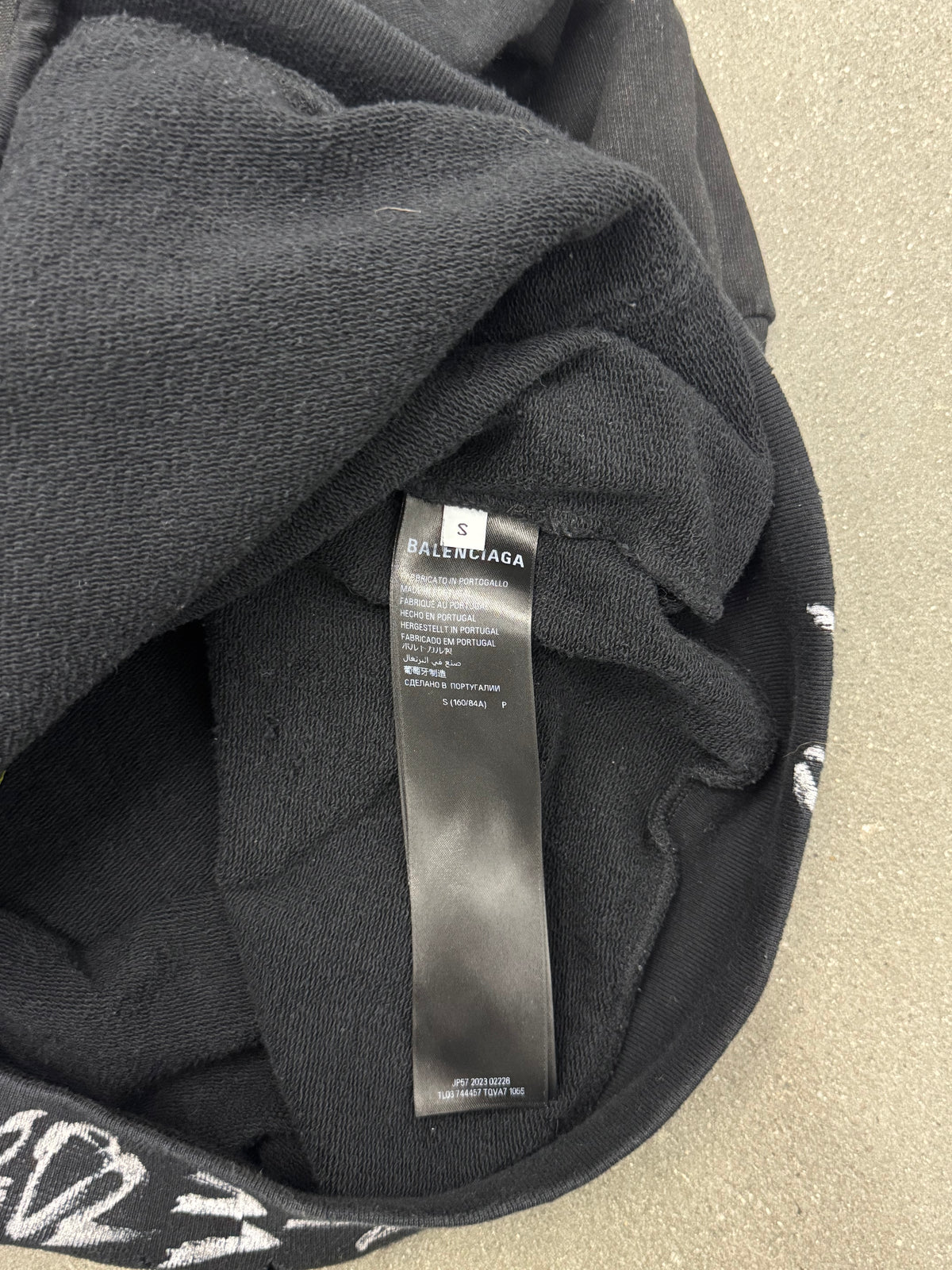 Balenciaga Black Skater Zip Up