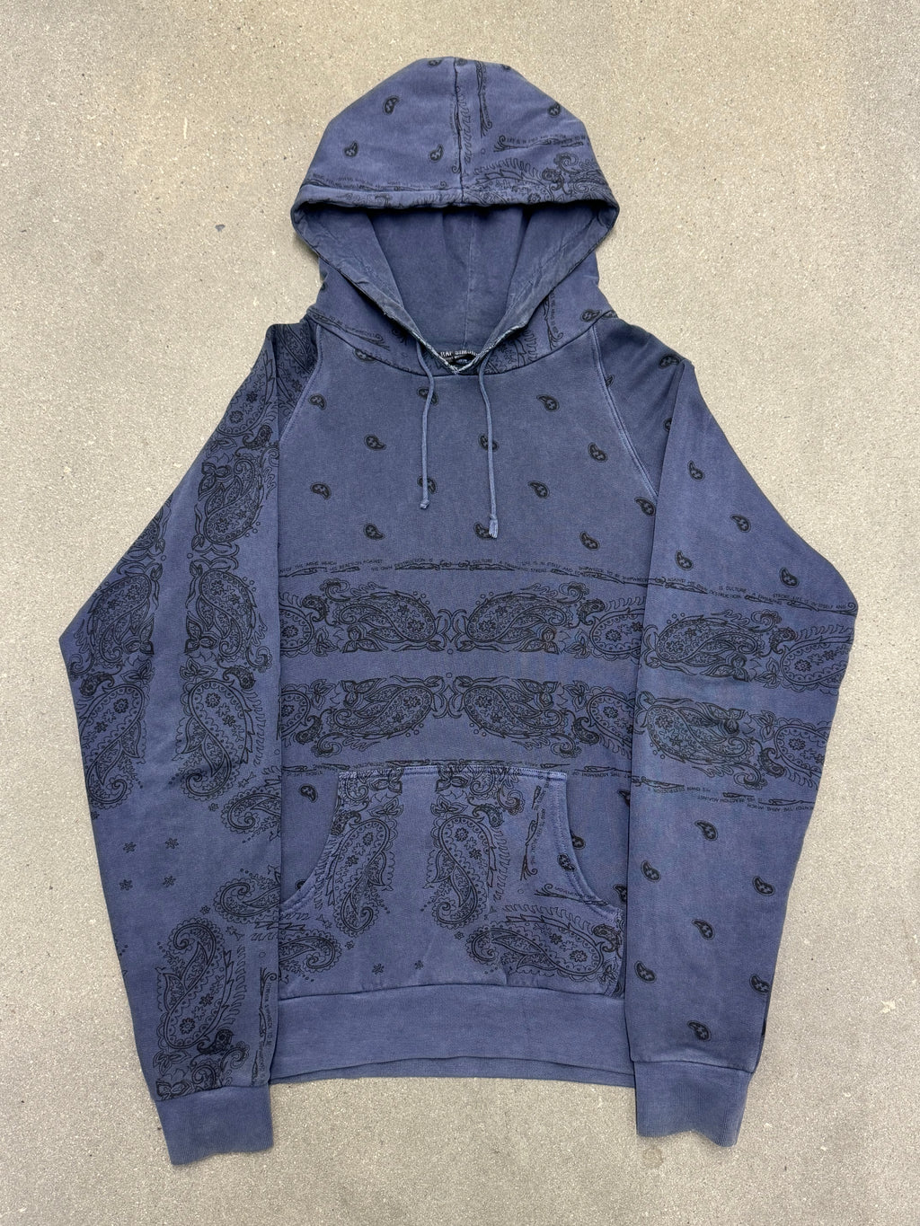 AW04 Raf Simons Waves Blue Paisley