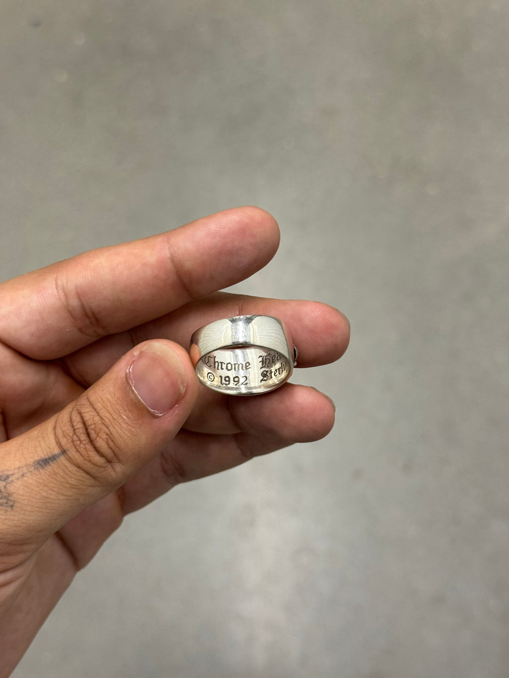 Chrome Hearts Floral Cross Ring