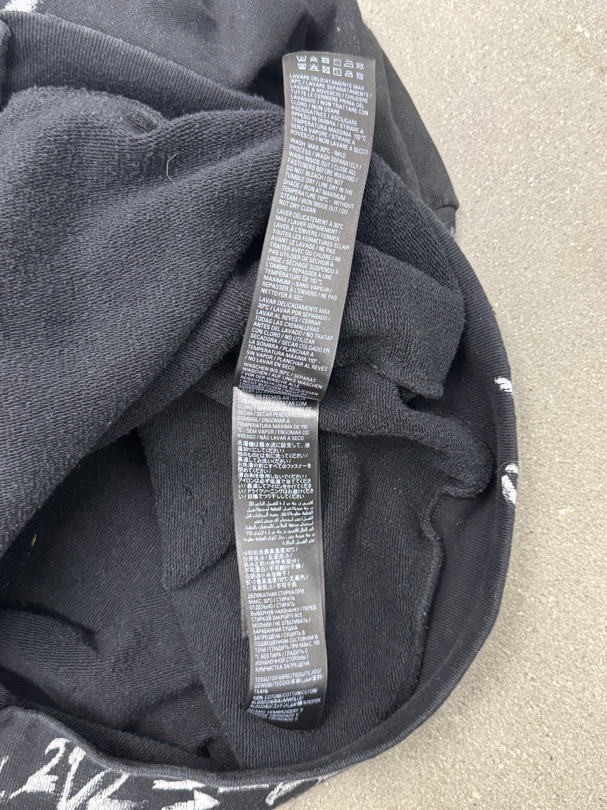 Balenciaga Black Skater Zip Up