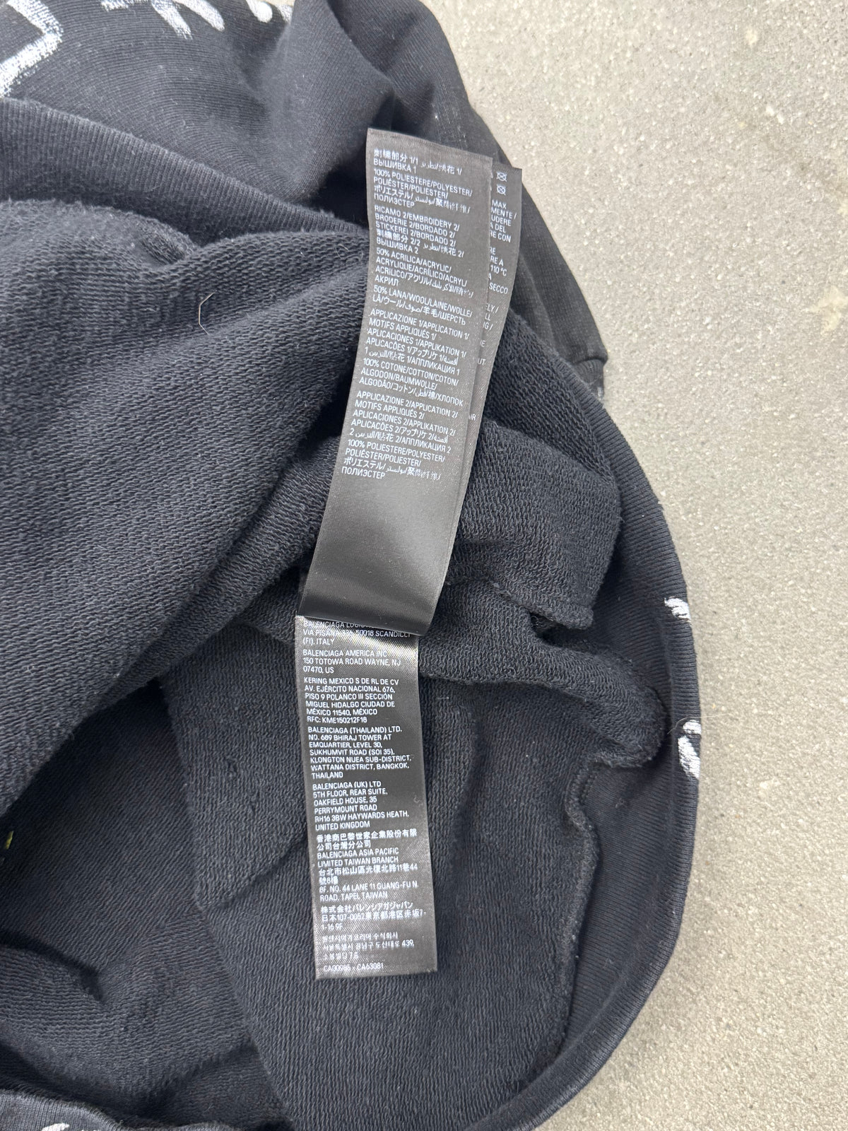 Balenciaga Black Skater Zip Up