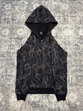 AW04 Number Nine Black Tribal Zip Up